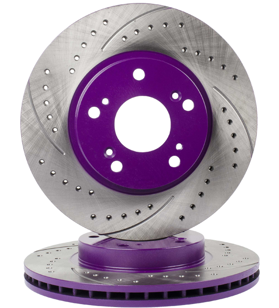 IBK Cross-drilled and slotted performance brake rotor range